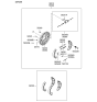 Diagram for 2008 Hyundai Elantra Parking Brake Shoe - 58305-2HA00