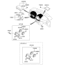 Diagram for 2006 Hyundai Elantra Steering Column Cover - 84853-2H000-9P