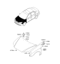 Diagram for 2006 Hyundai Elantra Fender - 66311-2H020