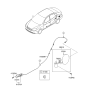 Diagram for Hyundai Elantra Fuel Door Release Cable - 81590-2H000