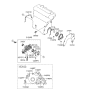 Diagram for 1998 Hyundai Elantra Crankshaft Seal - 21421-23000