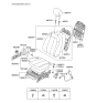 Diagram for 2006 Hyundai Elantra Seat Cushion - 88200-2H000-AAN