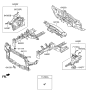 Diagram for 2014 Hyundai Elantra GT Radiator Support - 64101-A5002