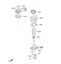 Diagram for 2015 Hyundai Veloster Coil Spring Insulator - 54633-0Z000