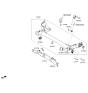 Diagram for Hyundai Crossmember Bushing - 55160-3X000