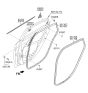 Diagram for 2016 Hyundai Elantra GT Weather Strip - 83120-A5000