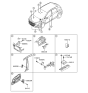 Diagram for Hyundai Elantra GT Air Bag Control Module - 95910-A5600