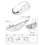 Diagram for 2015 Hyundai Elantra GT Headlight - 92101-A5050
