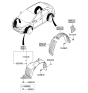 Diagram for 2016 Hyundai Elantra GT Wheelhouse - 86812-A5500