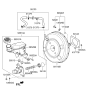 Diagram for Hyundai Brake Booster Vacuum Hose - 59130-3X200