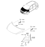 Diagram for 2013 Hyundai Elantra GT Hood - 66400-A5000