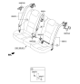 Diagram for Hyundai Elantra GT Seat Belt - 89820-A5500-RY