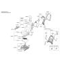 Diagram for Hyundai Elantra GT Seat Cushion - 88250-A5600