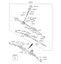 Diagram for 2015 Hyundai Veloster Rack And Pinion - 56500-A5500