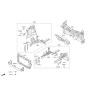 Diagram for 2020 Hyundai Accent Engine Mount Bracket - 64615-H9000