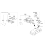 Diagram for 2022 Hyundai Accent Car Mirror - 87610-J0030