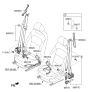 Diagram for 2022 Hyundai Accent Seat Belt - 88810-J0500-TRY