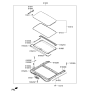 Diagram for 2018 Hyundai Accent Sunroof - 81610-F9000