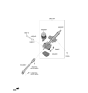 Diagram for Hyundai Accent Steering Shaft - 56400-H0000