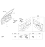 Diagram for 2018 Hyundai Accent Mirror Switch - 93530-H5000-4X