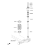 Diagram for Hyundai Accent Coil Spring Insulator - 55332-H5000