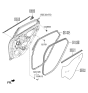 Diagram for 2021 Hyundai Accent Door Seal - 83220-J0000