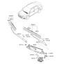 Diagram for Hyundai Accent Windshield Wiper - 98351-F8000