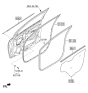 Diagram for 2021 Hyundai Accent Weather Strip - 82220-J0000