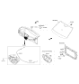 Diagram for 2019 Hyundai Accent Ambient Temperature Sensor - 97280-H9000