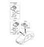 Diagram for 2019 Hyundai Accent Dome Light - 92850-C7010-XUG