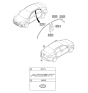 Diagram for 2021 Hyundai Accent Emblem - 86341-J0000