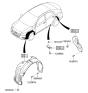 Diagram for Hyundai Accent Wheelhouse - 86812-J0000