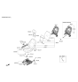 Diagram for 2022 Hyundai Accent Seat Cushion - 88200-J0020-PJS