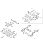 Diagram for 2019 Hyundai Accent Rear Crossmember - 65850-J0000