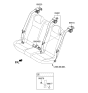 Diagram for 2020 Hyundai Accent Seat Belt - 89820-J0500-TRY