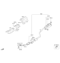 Diagram for Hyundai Accent Muffler Hanger Straps - 28780-H8000