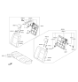 Diagram for 2021 Hyundai Accent Seat Cushion - 89150-H9000