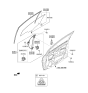 Diagram for Hyundai Accent Window Motor - 82460-H5000