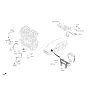 Diagram for 2020 Hyundai Accent Knock Sensor - 39250-2B000