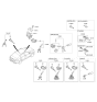 Diagram for 2021 Hyundai Accent Car Key - 95430-J0700