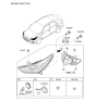 Diagram for 2022 Hyundai Accent Headlight - 92101-J0020