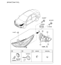 Diagram for 2018 Hyundai Accent Headlight - 92101-J0020