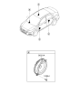Diagram for 2020 Hyundai Accent Car Speakers - 96330-H9000