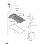 Diagram for Hyundai Sonata Hybrid PCV Valve - 26740-2M000