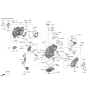 Diagram for Hyundai Accent Belt Tensioner Bolt - 11403-08256-P