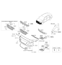 Diagram for 2019 Hyundai Accent Grille - 86350-J0000