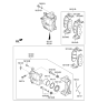 Diagram for 2022 Hyundai Accent Brake Caliper - 58180-H9A60