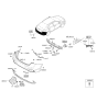 Diagram for 2022 Hyundai Accent Bumper Reflector - 92405-H5000