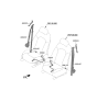 Diagram for 2020 Hyundai Sonata Seat Belt - 88820-L0500-YTH