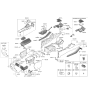 Diagram for 2021 Hyundai Sonata Armrest - 84660-L0000-MMF